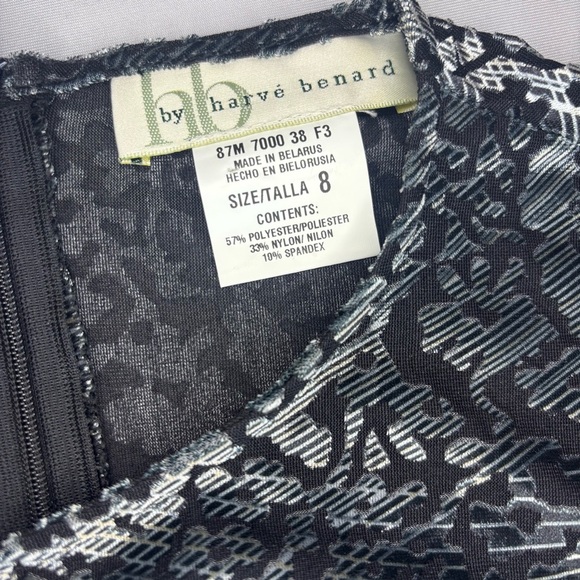 HARVE BENARD Sleeveless Black/Shiny/Sheer Velvet‎ Blouse Like New Sz 8 - Picture 12 of 12